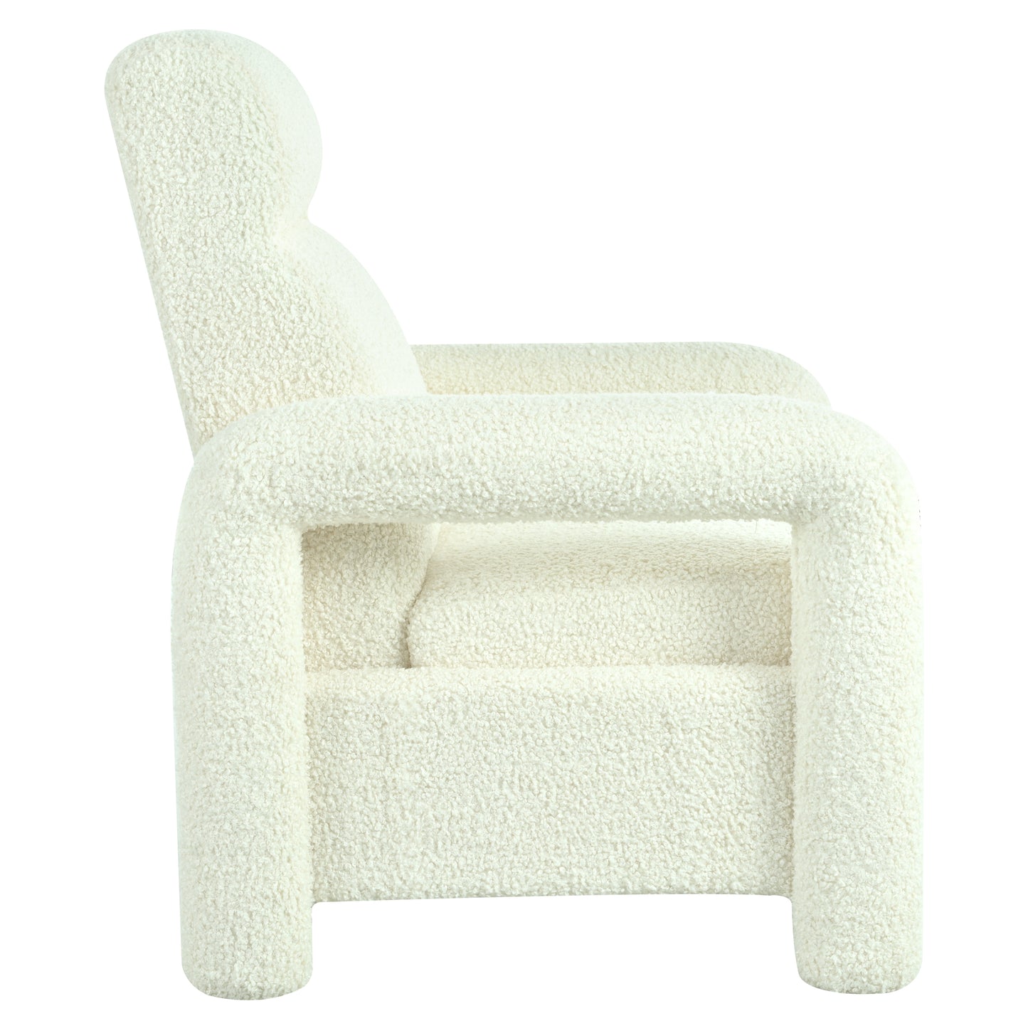 Simply Beige Push Back Recliner Armchair