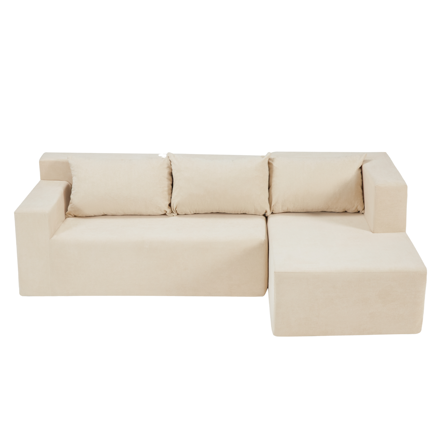 Simply Modern Modular Sectional Sofa L-Shaped Couch Minimalist