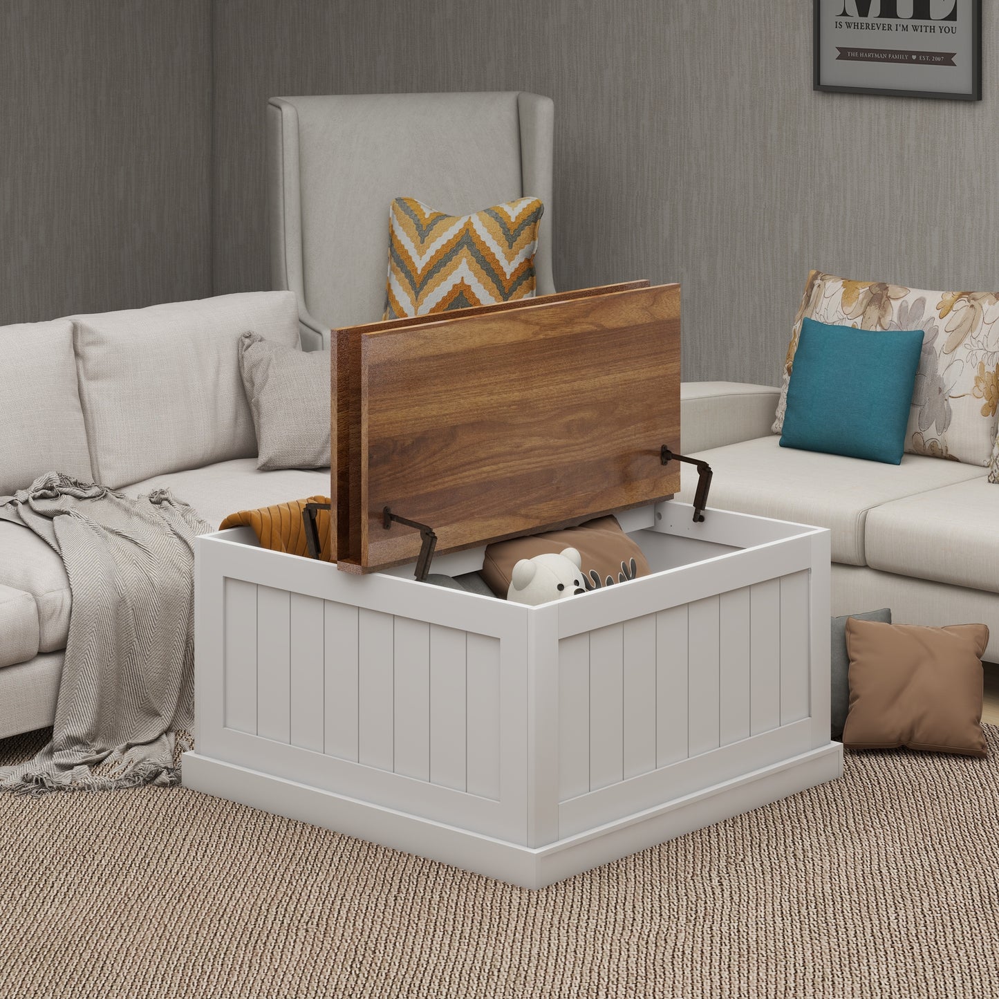 Simply Square Farmhouse Coffee Table