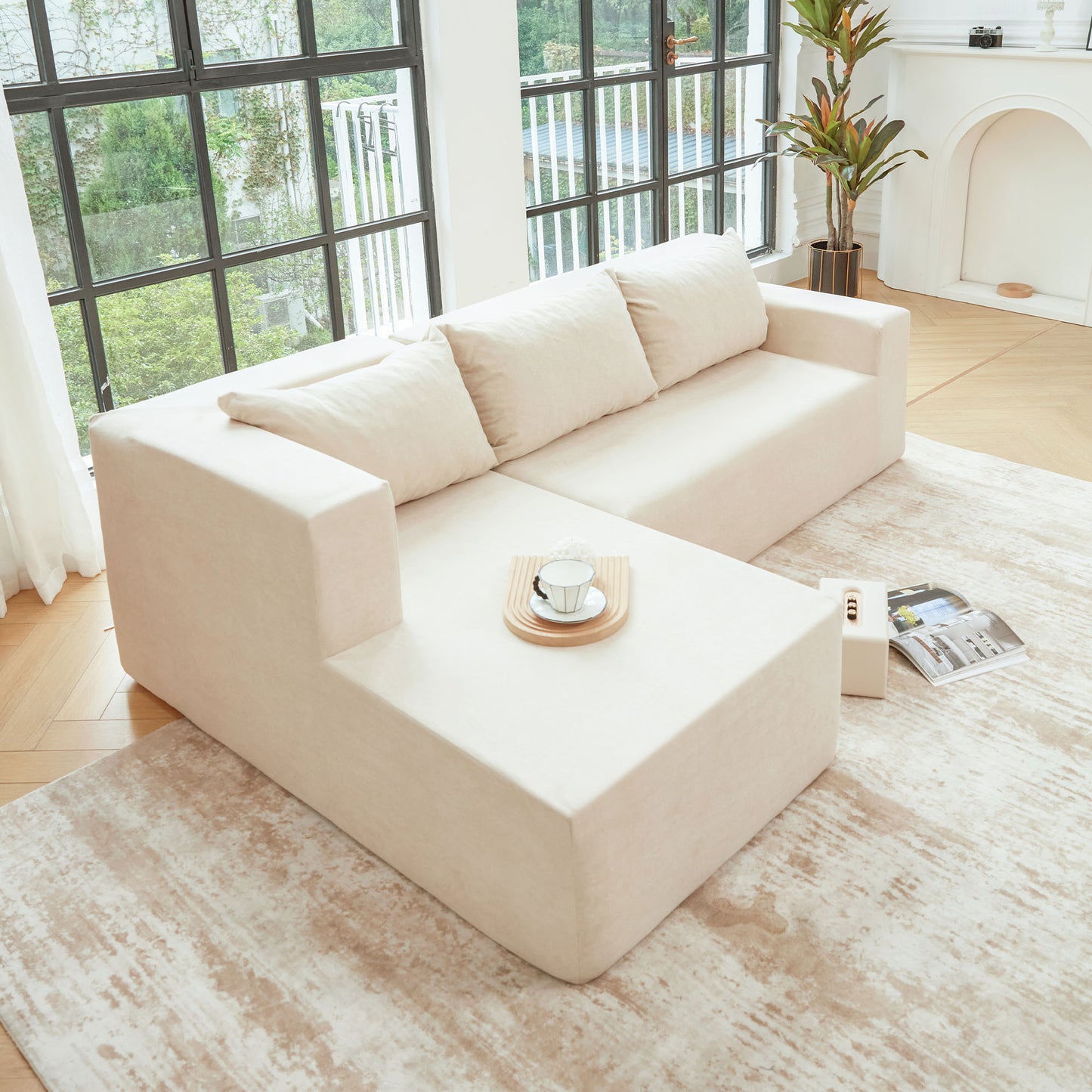 Simply Sectional L Shape Sofa