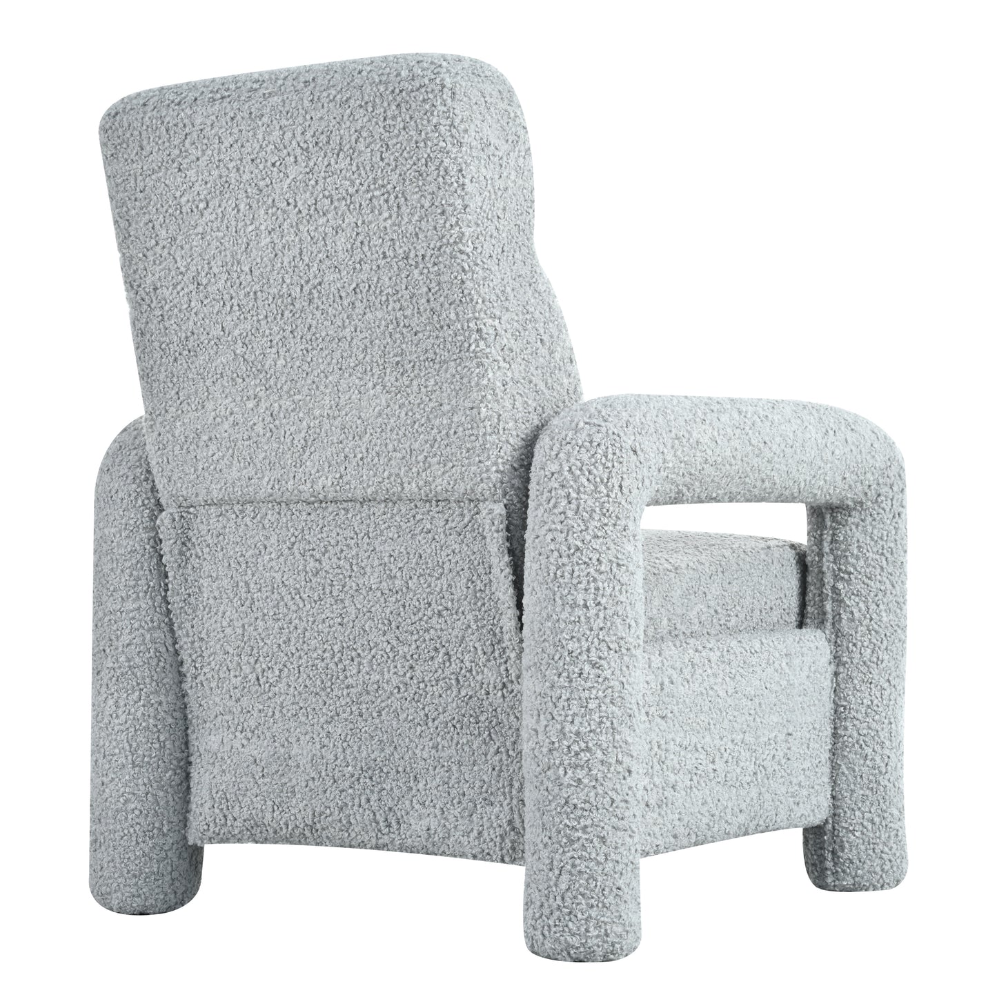 Simply Light Grey Push Back Recliner Armchair