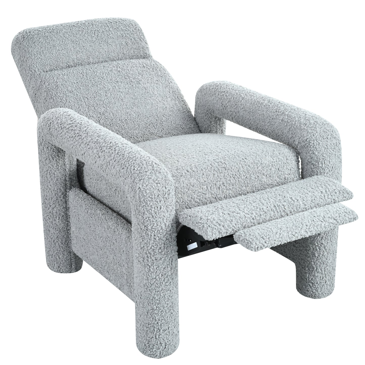 Simply Light Grey Push Back Recliner Armchair