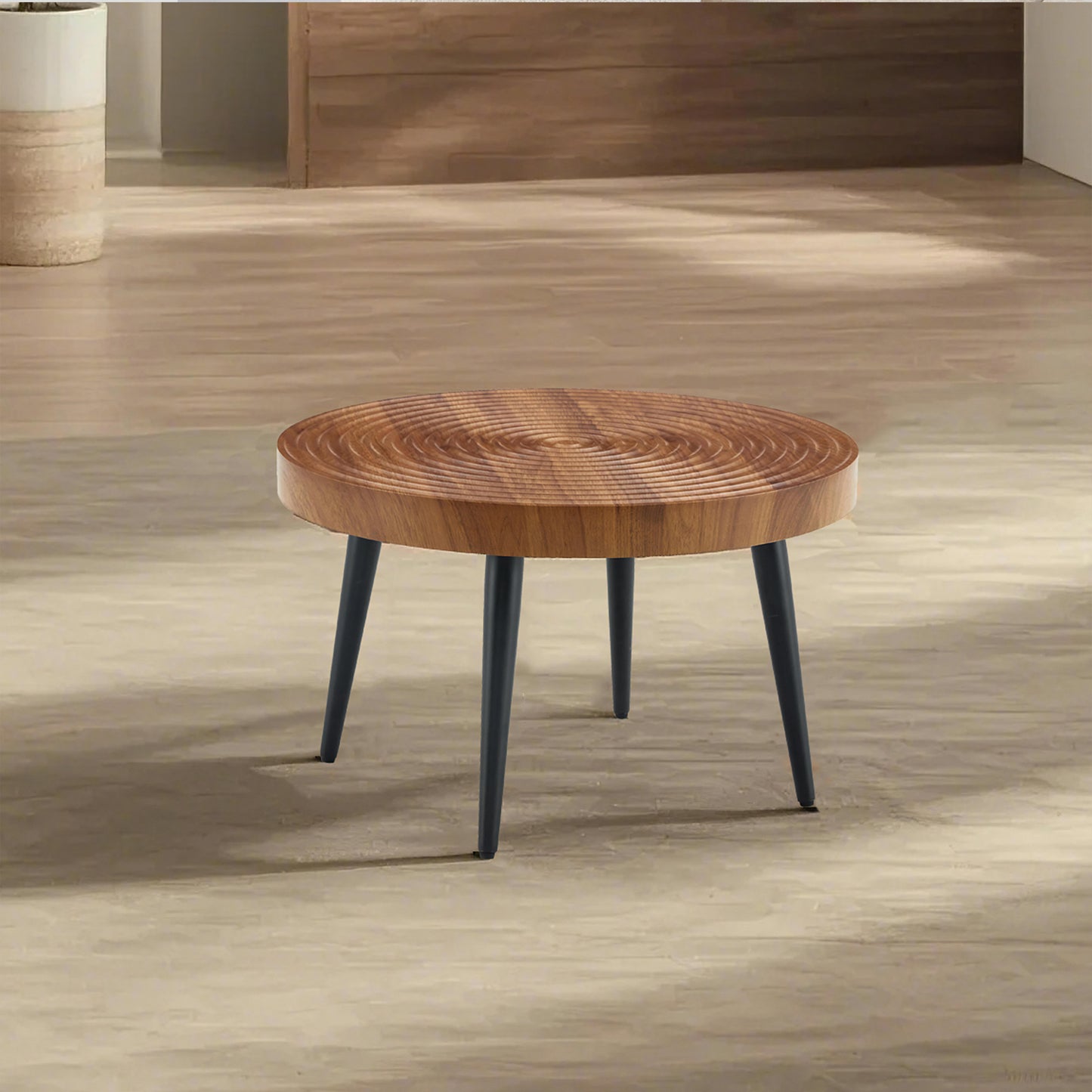 Simply Natural Wood Grain Round Coffee Table