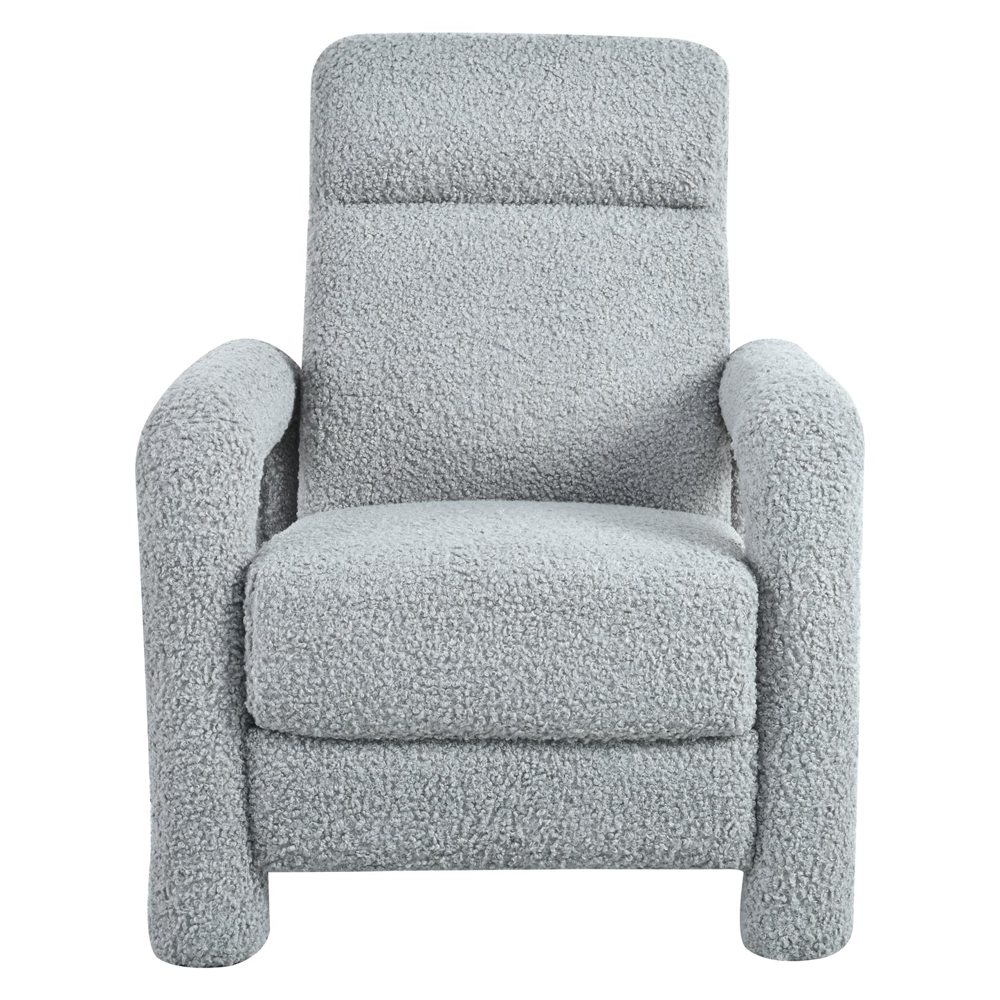 Simply Light Grey Push Back Recliner Armchair