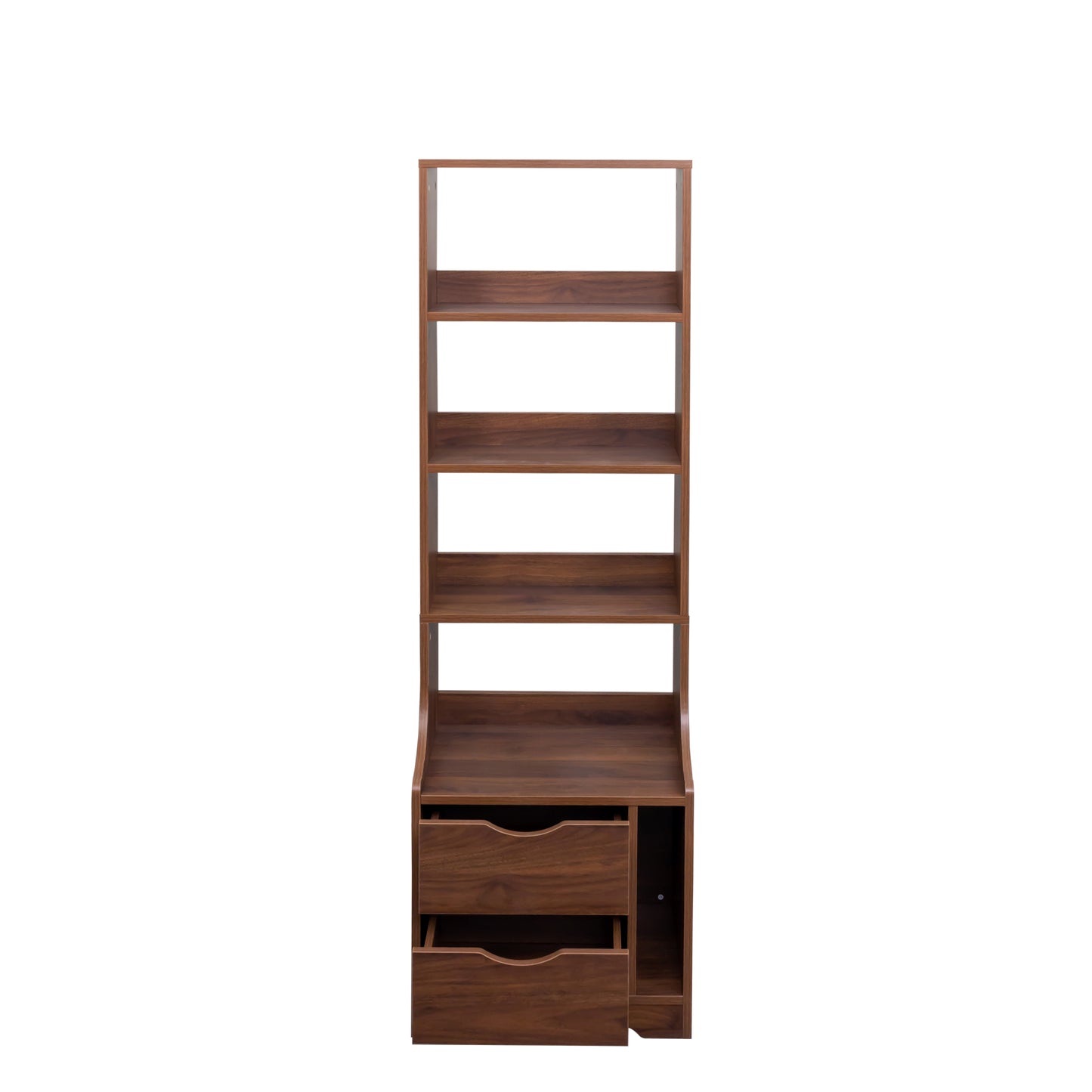 Simply Night Stand with Bookshelf