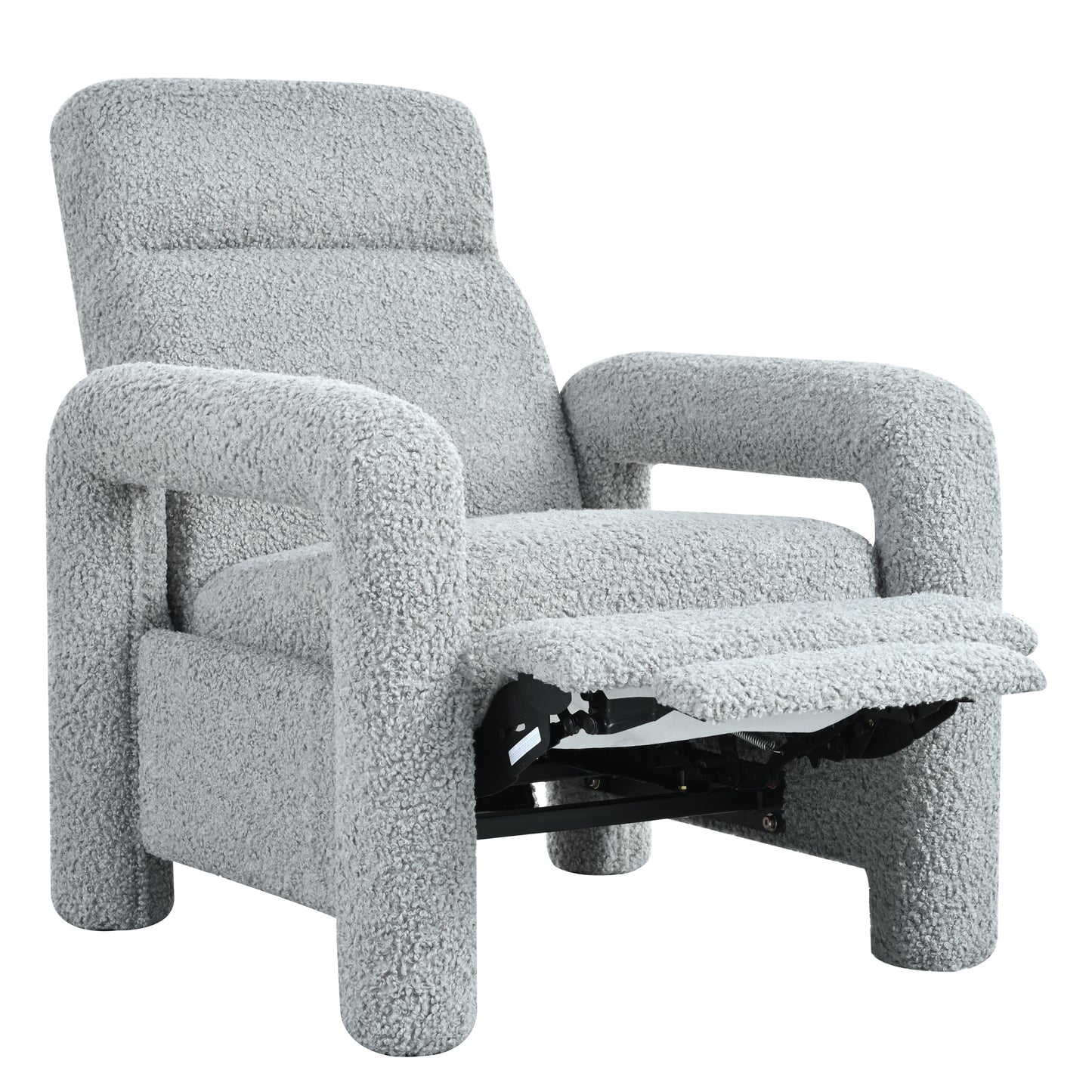 Simply Light Grey Push Back Recliner Armchair