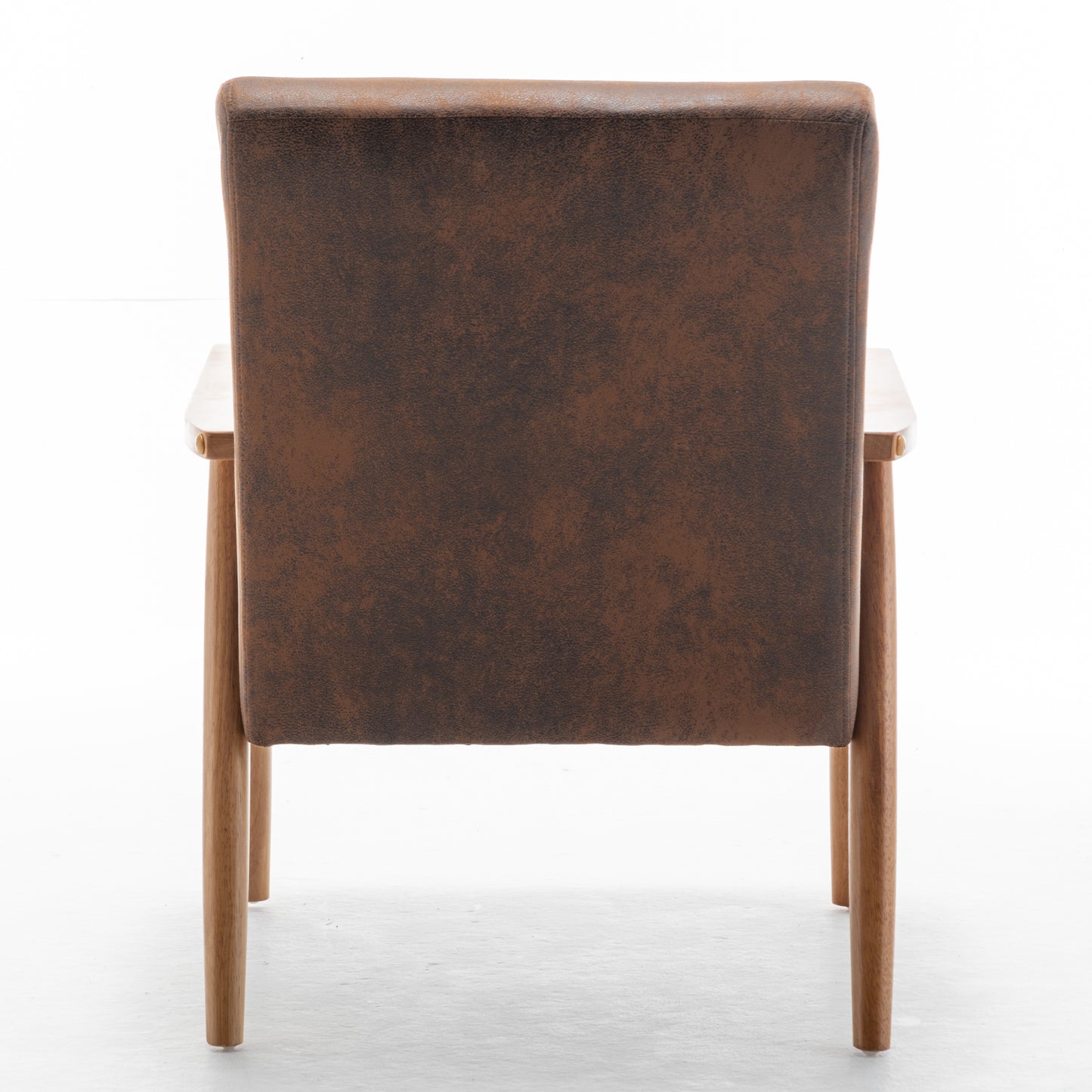 Simply Classic Mid-Century Modern Arm Chair, Light Brown