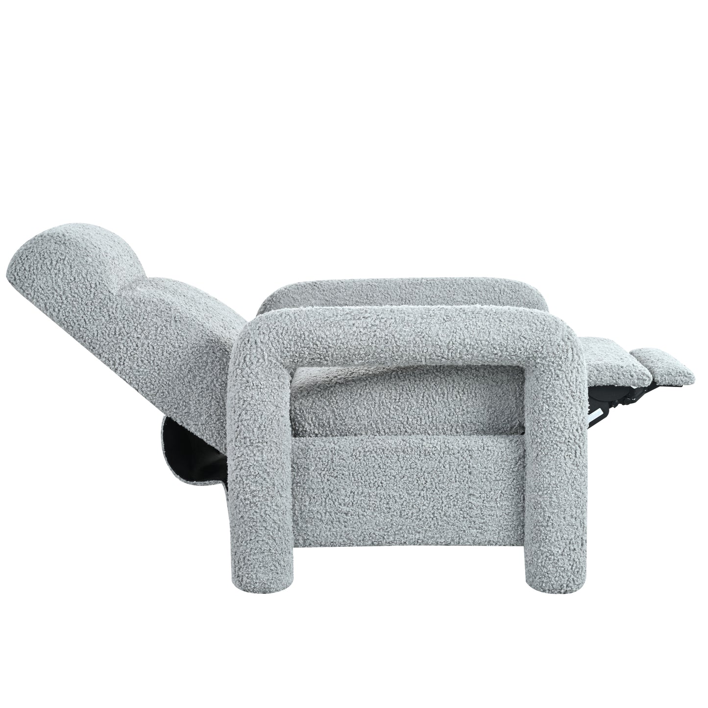 Simply Light Grey Push Back Recliner Armchair