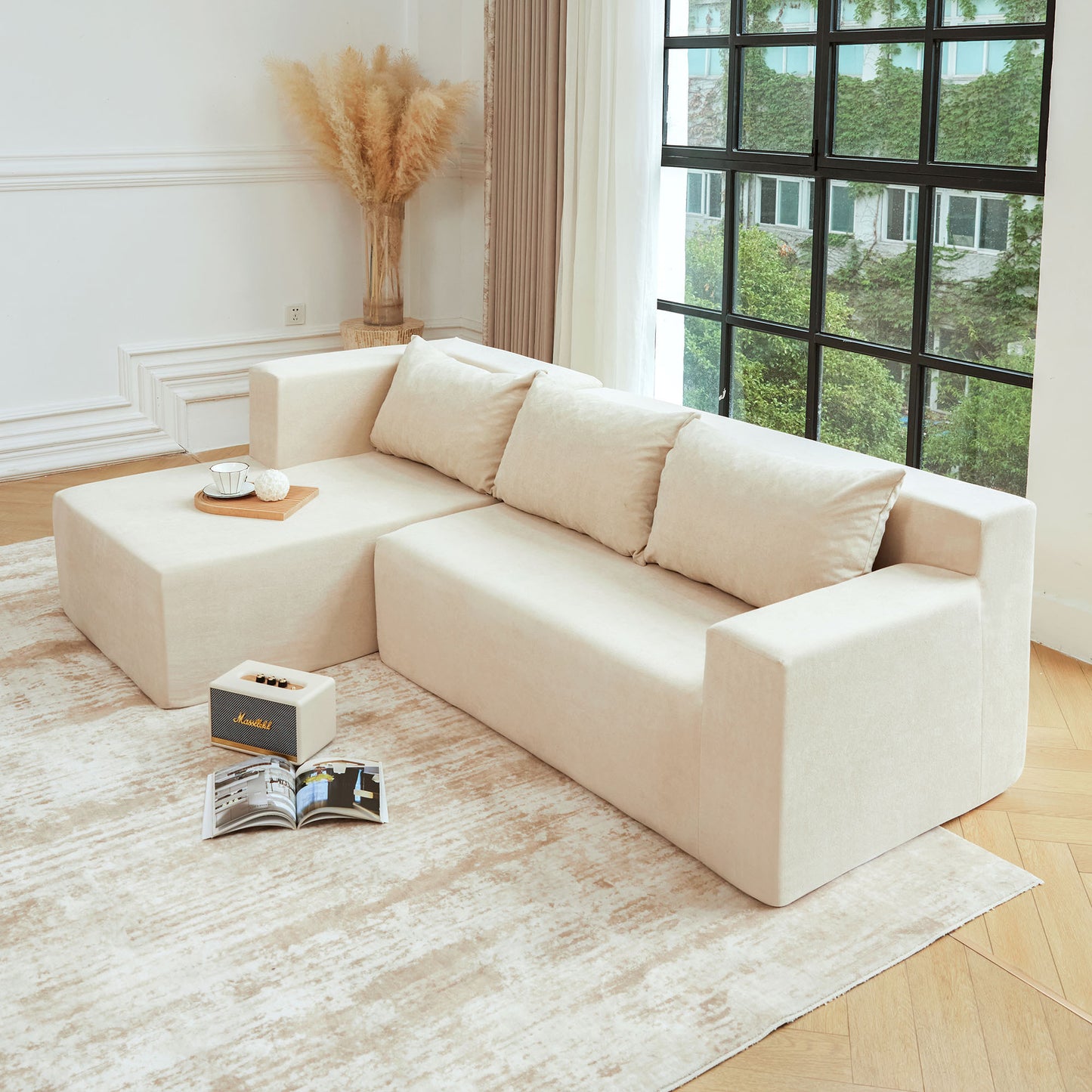 Simply Sectional L Shape Sofa