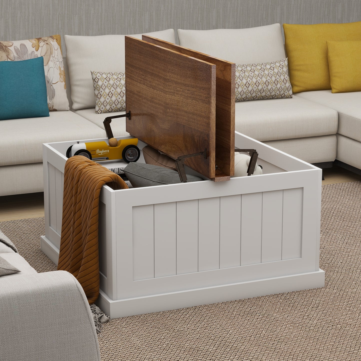 Simply Square Farmhouse Coffee Table