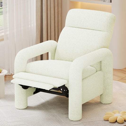 Simply Beige Push Back Recliner Armchair