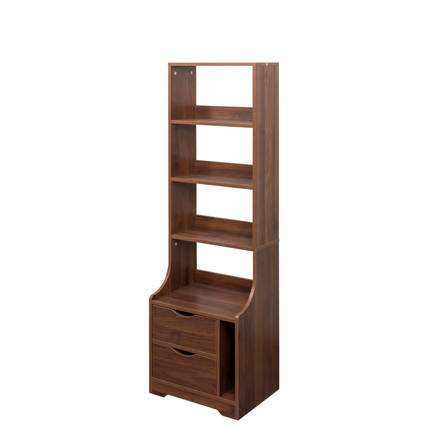 Simply Night Stand with Bookshelf